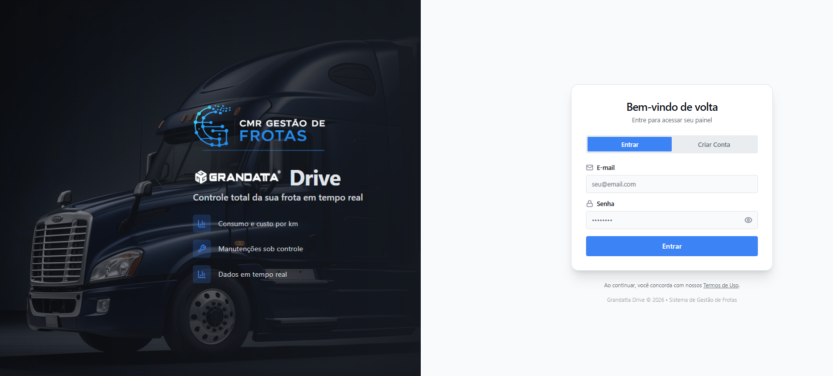 Grandatta Drive, sistema de gestão de frotas desenvolvido sob medida pela Grandatta